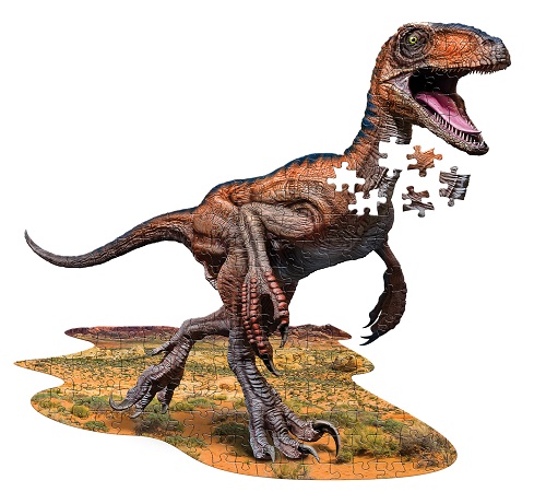 פאזל מיוחד בצורת דינוזאור רפטור (100)